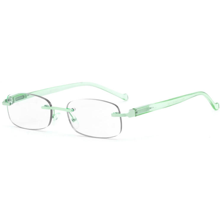 Dachuan Optical DRM368011 China Supplier Rimless Metal Reading Glasses With Cystal Color (9)